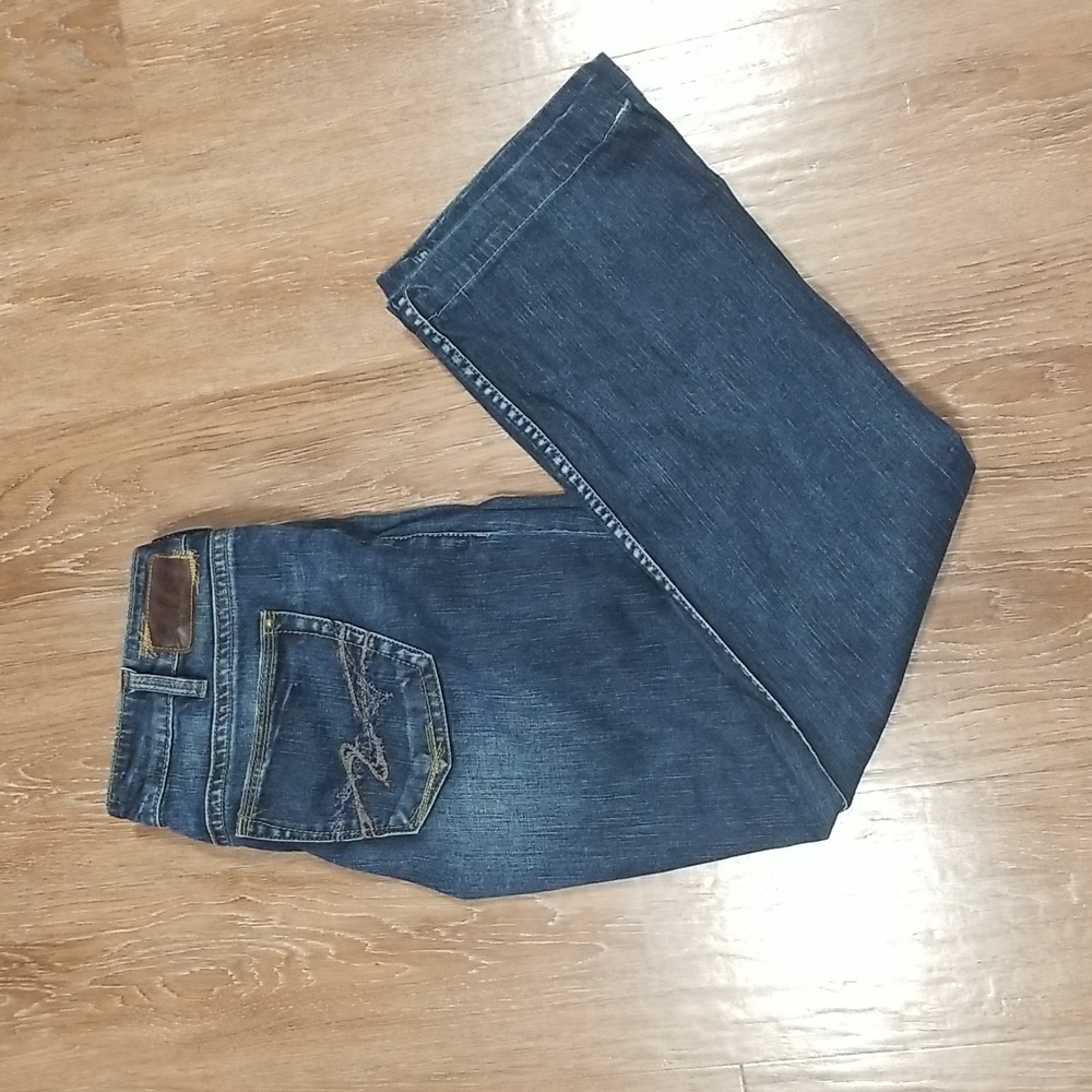 (33W) Silver Jean Co Toni Fit Jeans Cotton Denim Comfy Night Out Everyday Hemmed